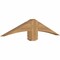 Ekena Millwork Bellingham Timber Gable Bracket, Western Red Cedar, 48"W x 10"H x 3 1/2"D x 5 1/2"F, 5/12 Pitch GBW048X10X0406BEL00SWR - alternate 2